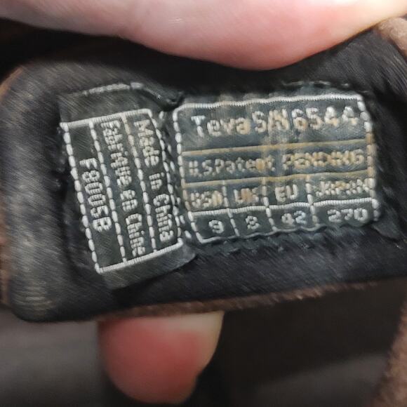 Teva Brown Sandals Size 9M Model SN16544 - Picture 11 of 13